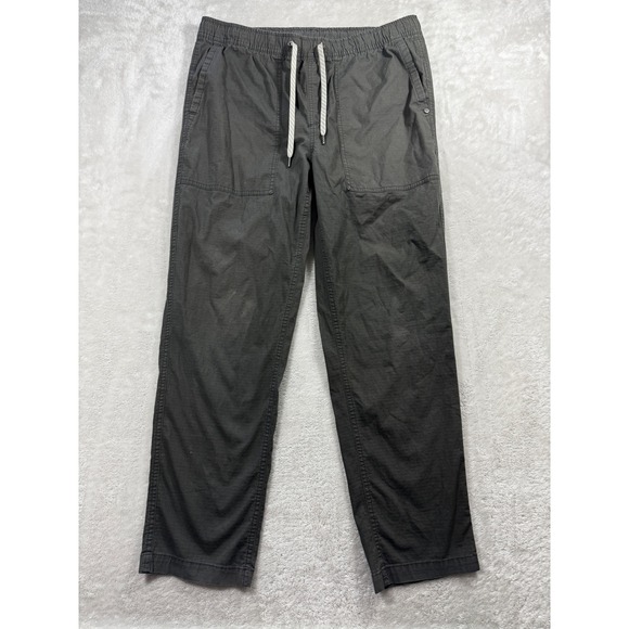 Vuori Other - Vuori Mens Ripstop Elastic Waist Charcoal Grey Pants L Meas: 34x28